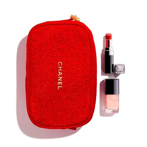 CHANEL Natural Touch Lip and Nail Color Set - Holiday 2021 Limited Edition Gift - Picture 1 of 4
